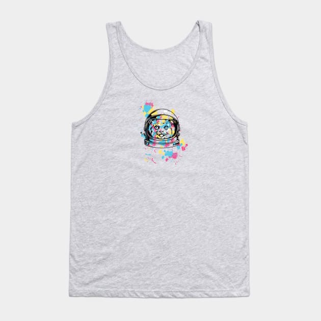 Astro Kitty Tank Top by Mint Tees